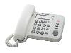 Телефон Panasonic  KX-TS2352RUW, настольный, АОН, 2-строчный ЖК-дисплей с часами, русская тел. книга на 50 номеров, регулировка звонка, регулировка динамика, белый