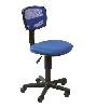 Кресло (спинка синяя сетка, сиденье синяя ткань 15-10) CH-299/BL/15-10