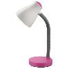 Светильник "Бюрократ" настольный, на подставке, розовый + белый плафон, лампа E27 15 Вт(нет в компл.) BL-140H/Pink