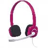 Гарнитура Logitech Stereo Headset H150 , с регулятором громкости, бело-розовый (ret)