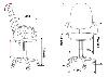 Кресло (механизм качания спинки, газпатрон, бордо JP-15-6) CH-300AXSN/#Ch