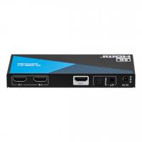 Коммутатор 2x1 HDMI 2.1, HDCP 2.3, деэмбедирование аудио, Lideo SW21A-8K