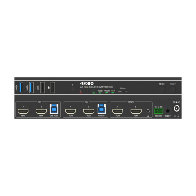 Переключатель KVM, HDMI 2.0b 2х2, USB 3.0 Prestel KVM-4KU3H22