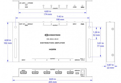 Crestron HD-DA4-4K-E