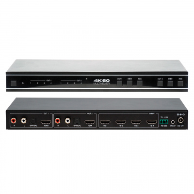 Бесподрывный коммутатор HDMI 4x2 Prestel SW-4K42MVS