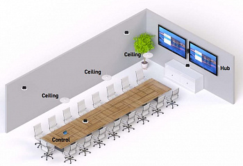 Shure Large Conference Room # 5 Stem (Ceiling х 3)