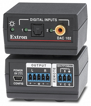 Extron DAC 102 аудио преобразователь цифро-аналоговый