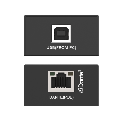 2-Канальный USB аудиокодер и декодер Dante с POE, Prestel ADP-2U