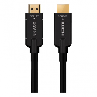 Кабель армированный гибридный оптический HDMI 2.1, 8K, 15 м. Prestel HH21-MM015A