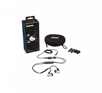Shure SE215DYWH+UNI-EFS  внутриканальные наушники цвет белый