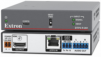 Extron DTP3 R 201 Приёмник DTP3 для HDMI 4K/60 с деэмбедированием аудио